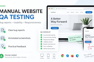 manually test your website and report bugs