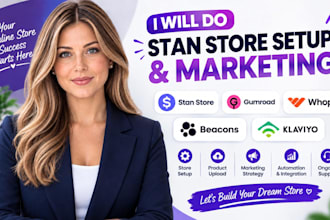 stan store setup, gumroad, whop, beacons ai and klaviyo