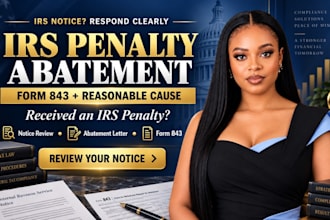 prepare irs abatement letter form 843 and reasonable cause letter