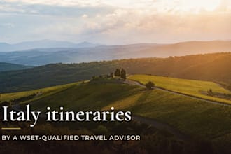 plan a wine and food focused travel itinerary for your trip to italy