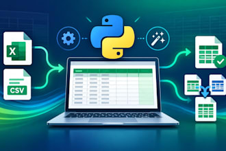 automate, merge, and clean excel or CSV files with python
