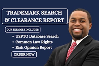 conduct uspto trademark name search and clearance report for your brand