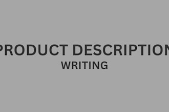write a product description