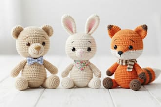 create custom amigurumi crochet dolls and plushies