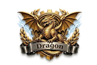 design high quality dragon logo with unlimited revision