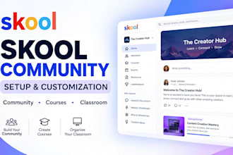 set up, and customize your skool community