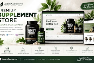 setup health supplement shopify store supllful supplement wellness website