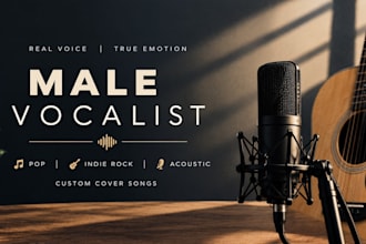 male vocalist pop song indie rock custom cover song acoustic guitarist pop rock