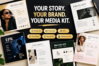 design media kit press kit for brand artist influencer