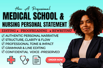 edit medical school nursing personal statement, amcas, dental admission essay