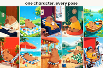 design a consistent animal character for your storybook or brand