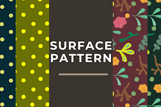 design seamless textile patterns and surface pattern prints