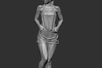3d stl model for resin printng,3d human nsfw pinup, printable sconce for display