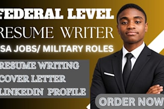 create  federal  government resumes  for administrators,  analysts   and manager