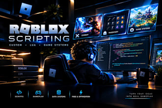 create custom roblox scripts and game systems