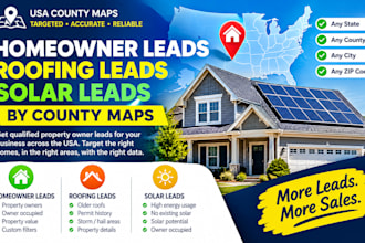 provide homeowner lead, roofing lead, solar lead, usa lead