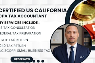 provide california tax consultation and file federal tax and state tax return
