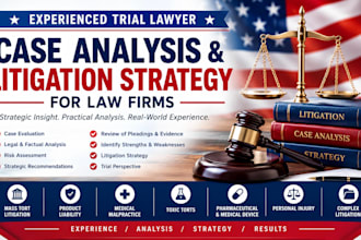 provide experienced trial lawyer case analysis and litigation strategy for firms