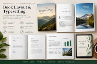 make a professional book layout and do typesetting
