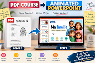 transform your PDF course into an animated powerpoint