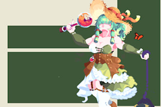 pixelart splashart para portadas, pantallas de carga o anuncios