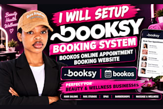 setup booksy booking system bookos online appointment booking website design