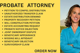 be your ny,ca,florida probate lawyer for wills, property and beneficiary matters