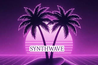 record retro 80s synthwave female vocal transition