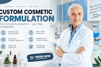 develop professional skincare, haircare, and cosmetic formulation
