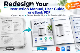 redesign your instruction manual, user guide, or ebook PDF