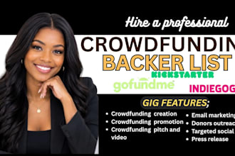 do crowdfunding backers list gofundme indiegogo promotion