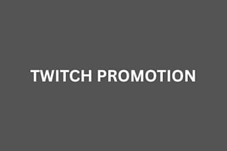 do twitch promotion for more view channel