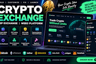 build crypto exchange website p2p exchange crypto faucet site web3 platform