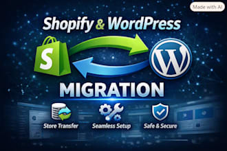 shopify and wordpress migration store setup expert