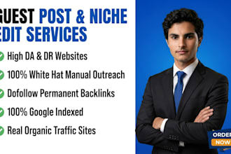 do niche relevant guestpost contextual backlink manual outreach organic traffic