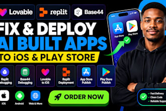 fix lovable ai replit base44 ios apps audit ai built app upload app to playstore