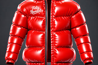 create realistic 3d model for puffer jacket, hoodie, pyjamas and 3d rendering