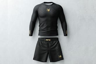 design sports uniform, mockups and product designs