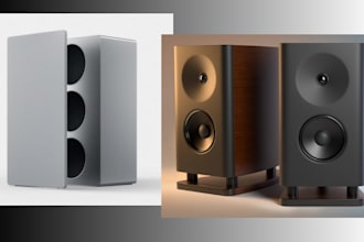 design a professional speaker enclosure, speaker box and subwoofer cabinet