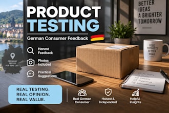 test and review your product as a german consumer
