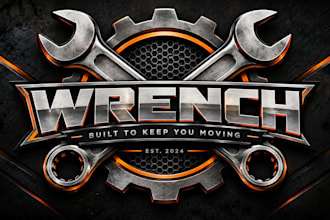 design a professional , mechanic, automotive, or repair  wrench logo