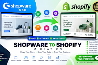 do shopware migration shopware 5 6 to shopify product data transfer and setup