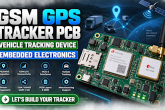 gsm gps tracker pcb, vehicle tracking device and embedded electronics expert