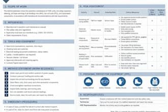 prepare method statements, risk assessments and rams