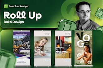 design roll up banner, retractable banner and premium german roll up display