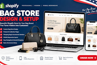 design custom bags website shopping bags shopify store bag accessories