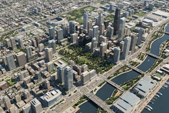 develop interactive 3d maps, webgl maps, city models and floor plans