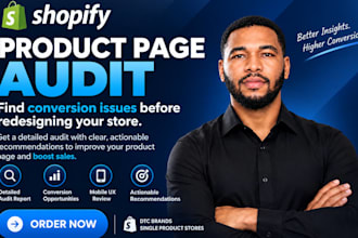 do shopify product page audit single product store cro expert