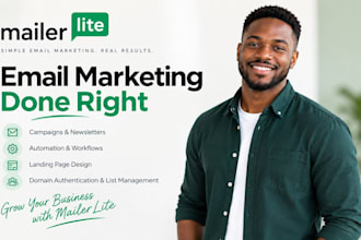 setup mailerlite campaign mailerlite automation and mailerlite landing page