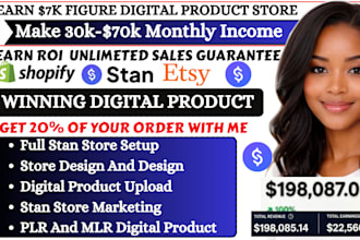setup and design your stan store for digital product and marketing, payhip store